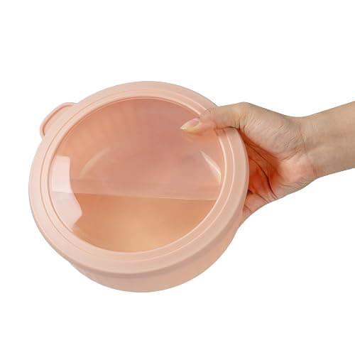 COOK WITH COLOR Prep Bowls with Lids- Wide and Deep Nesting Plastic Small Mixing Bowl Set with Lids, 12 Piece Set - Wide Bowls, Mint/Pink thumbnail 3