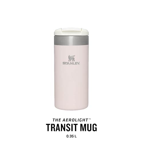 Stanley Aerolight Transit Thermobecher 0.35L - Hält 4 Stunden Heiß - Spülmaschinenfest - Kaffeebecher To Go Auslaufsicher - Kompatibel Mit Gängigen Pkw-Getränkehalterungen - Thermosflasche - Rose - 0.35L - Rose Quartz thumbnail 4