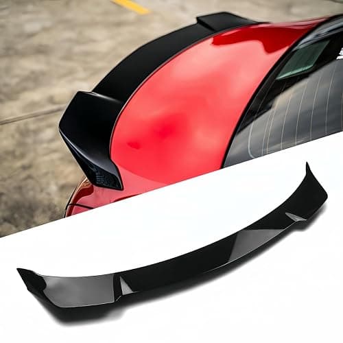 Oasiland Rear Spoiler Compatible with 2018-2024 Toyota Camry SE XSE L LE XLE Hybrid, V2 Style Fits for 2018 2019 2020 2021 2022 2023 2024 Sedan, Trunk Duckbill High Kick Wing Lip Glossy Black thumbnail 3
