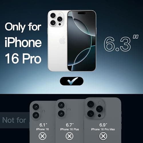 JETech Case for iPhone 16 Pro, Anti-Yellowing, Clear | Shockproof Protection, Scratch Resistant Hard PC Back, Durable Transparent TPU Bumper thumbnail 2