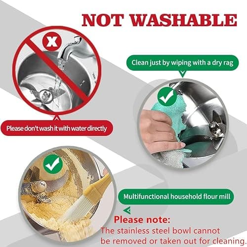 Grain Mill 150g High Speed Food Electric Stainless Steel Grinder Mill Seeds Flour Nut Pill Wheat Corn Herbs Spices & Seasonings Grinder Dry Grain Powder Machine thumbnail 6