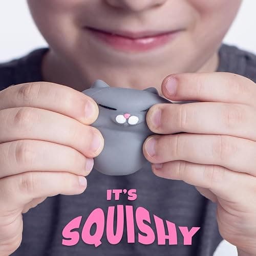 Squishies Kawaii, 4 Pcs Cat Squishy Mini Squishies Stress Mochi Squishy Mochi Squishies Animals Cat Stress Mochi Animal thumbnail 4