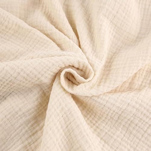 codcm Womens Cotton Gauze Loungewear Sets Casual 2 Piece Sleepwear Button Down Shirt and Wide Leg Pants Outfits thumbnail 6