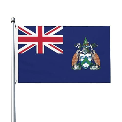 Flag Of Ascension Island Flag 3x5 Ft Durable Polyester Double-Sided Outdoor Decorative Banner Home Patio Flags Yard Welcome Flag - Image 1