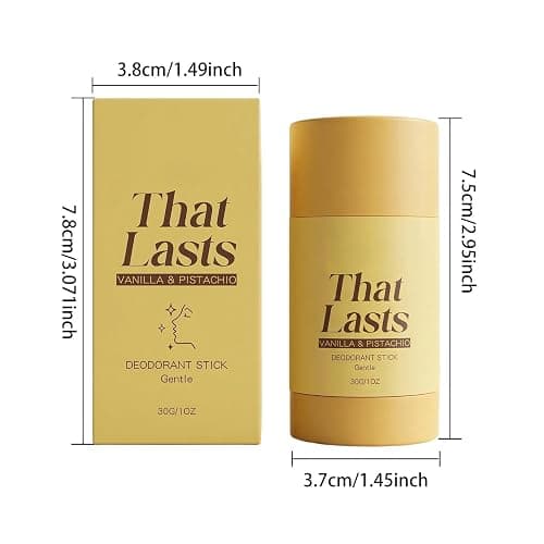 Kojic Acid & Turmeric Aluminum-Free Deodorant, Vanilla & Pistachio Perfumed Stick, All-Day Odor Protection, Underarm Brightening Care, All-Day Odor Protection for Women & Men (1pcs) thumbnail 2