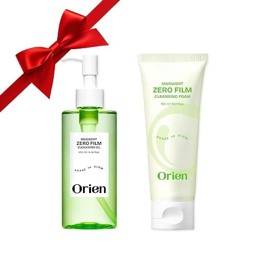 Orien Double Cleanser Duo for Facial Cleansing : Mugwort Zero Film Cleansing Oil & Foam Korean skincare - Image 1
