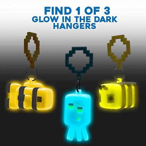 Officially Licensed Minecraft Backpack Hangers – Surprise Blind Box Figure – Durable Plastic Keychain Accessory for Backpack, Lunchbox, Gifts – Ages 3+ (Series 1) thumbnail 4
