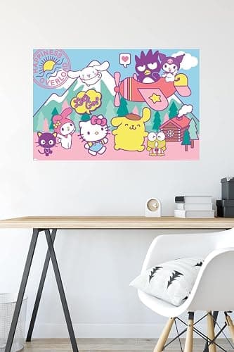 Trends International Hello Kitty and Friends - Happiness Overload Wall Poster, Bedroom thumbnail 2