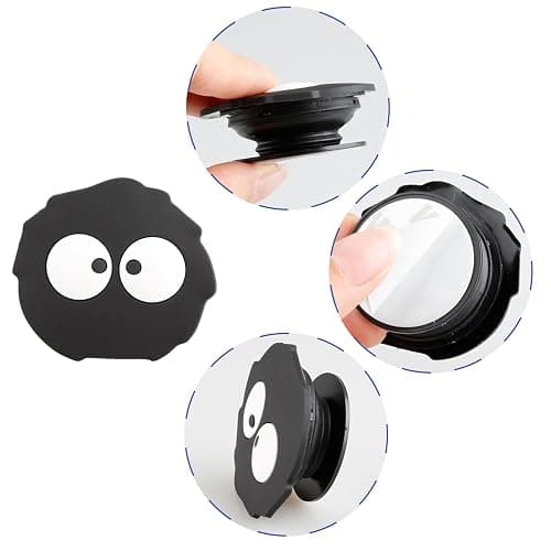 Tabanzhe Cute Cartoon Phone Finger Grip Holder,Collapsible Expandable Cell Phone Accessory,Universal Expanding Stand for All Smartphone and Tablets thumbnail 3