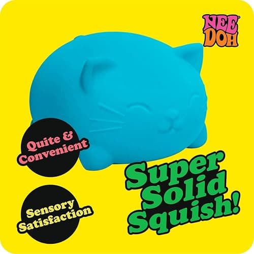 Schylling NeeDoh Super Cool Cat - Sensory Fidget Toy - Assorted Colors - Ages 3 to Adult (Pack of 1) thumbnail 4