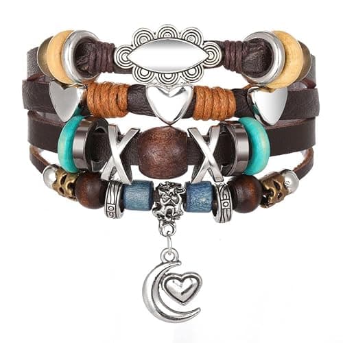 Btohrt Fairy Grunge Bracelet Leather Aesthetic Bracelets Boho Fairycore Aesthetic Accessories Jewelry thumbnail 3