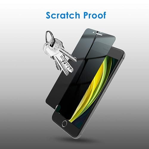 JETech Privacy Screen Protector for iPhone SE 3/2 (2022/2020 Edition), iPhone 8 and iPhone 7, Anti-Spy Tempered Glass Film, 2-Pack thumbnail 5