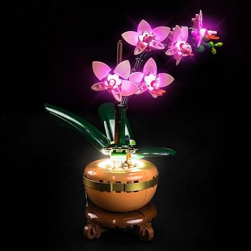 Licht Set Kompatibel mit Lego 10343 Mini Orchidee (Kein LEGO-Modell), Beleuchtung Set Compatible with Lego Mini Orchid 10343 Botanical Collection | Lego Model nicht enthalten | thumbnail 7