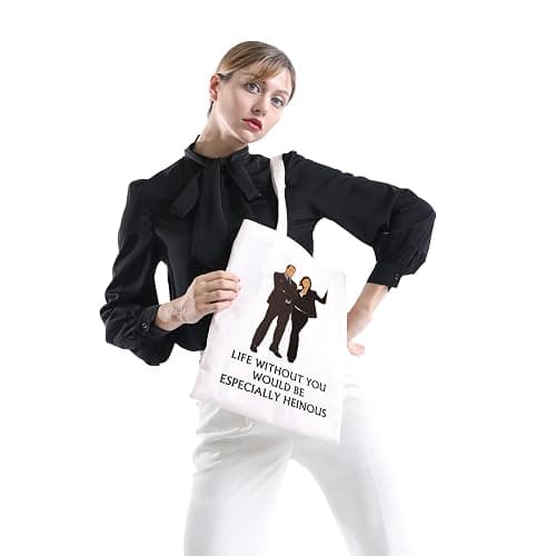 POFULL SVU TV Show Gift Law Crime Merch Law Detective Team Gift Life Without You Would Be Especially Heinous Tote Bag (LIFE WITHOUT) thumbnail 4