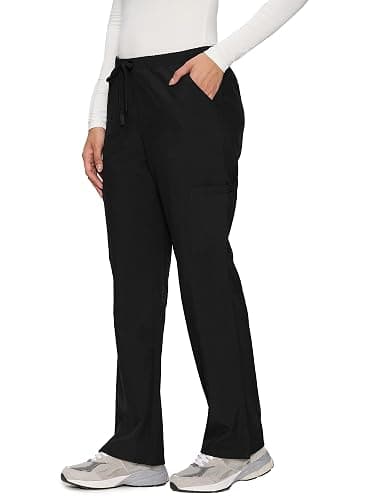 floralhue Women’s Scrub Pants – Soft Stretch Cargo with 8 Pockets, Loose Fit – Consider Sizing Down thumbnail 6