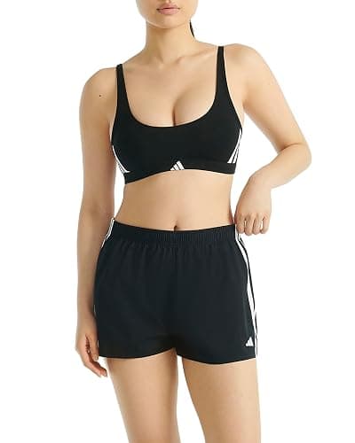 Adidas Womens 3 Stripes Active Essentials Cotton Boxer Short Bottom thumbnail 4