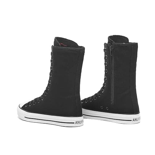 Womens High Top Canvas Sneakers Lace up Fashion Casual Shoes for Girls thumbnail 6