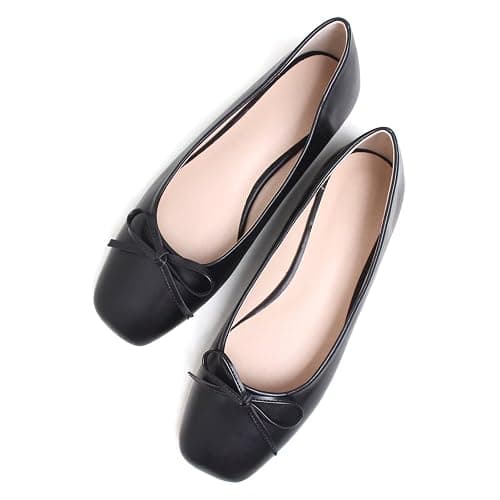 Dear Time Women's Casual Foldable Ballet Flats Square Toe Ballerina Flats Shoes Comfortable thumbnail 4
