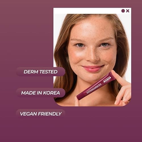 Vitamasques Lip Butter Balm - Berry Jam, Korean Lip Balm - Peptide Lip Treatment - Lips Balm Hydrating - Light Tinted Lips balm - Made in Korea - 0.33 fl.oz thumbnail 7
