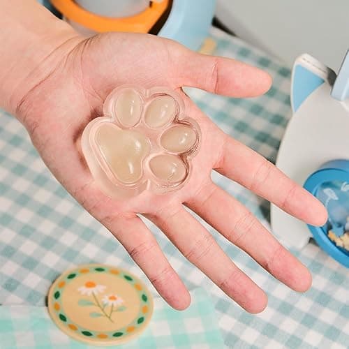 Cute Animals Taba Squishy Toys for Kids & Adults – Kawaii Stress Relief Fidget Sensory Toys, Soft Silicone Squeeze Gifts for Children, Teens, and Adults (Green Paw) thumbnail 7