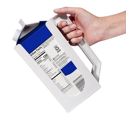 Carton Caddy XL Half Gallon Milk Carton Holder with Handle, Juice Box, Soda Bottle and Milk Half Gallon Holder with Handle, Rust Free, Dishwasher Safe, Reusable, Easy to Clean, Ergonomic thumbnail 3