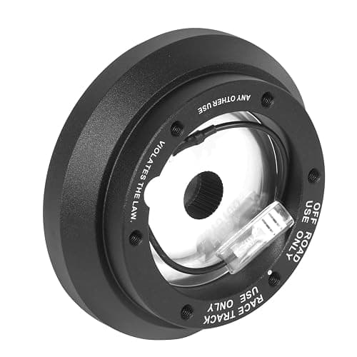 NRG Innovations NRG-SRK-100H Racing Style, Steering Wheel Quick Release Short Hub Adapter, 6 X 70mm Bolt Pattern, Black Body thumbnail 5