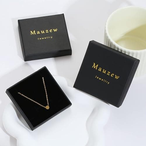 Mauzew Gold Chain Necklace for Women Dainty Simple Satellite Beaded Twisted Chain Choker Necklace Everyday Jewelry Christmas Gifts thumbnail 7