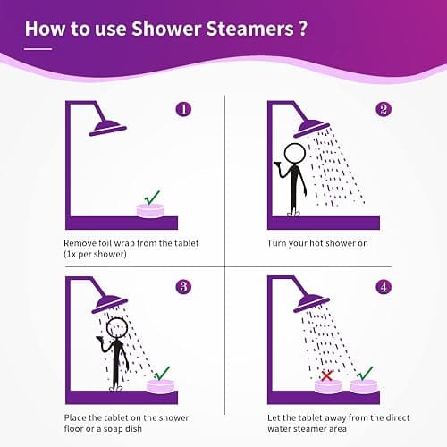 40 PCS Shower Steamers Aromatherapy for Women or Men, 10 Scent Shower Bomb Organic with Natural Essential Oil Relaxation, Self Care Valentine's Day Gifts Birthday Gifts for Her Him Adults thumbnail 8