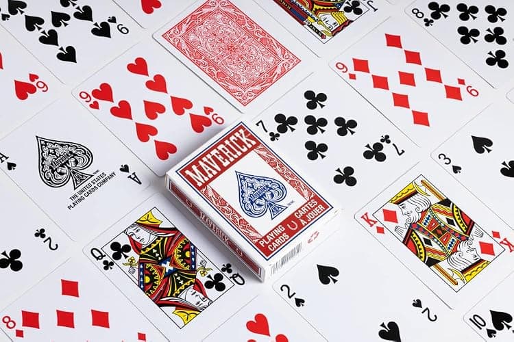 Maverick Playing Cards 12 Pack, Standard Index, Red and Blue Decks, Bulk Playing Cards for Poker, Card Games, and Family Game Night thumbnail 10
