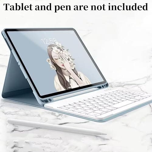 Disonbeir Backlit Keyboard Case for iPad 11th Gen A16 11 inch/iPad 10th Generation 10.9 inch Case with Colorful RGB Backlight Magnetic Detachable Keyboard Cute Candy Color,Pink+White thumbnail 5