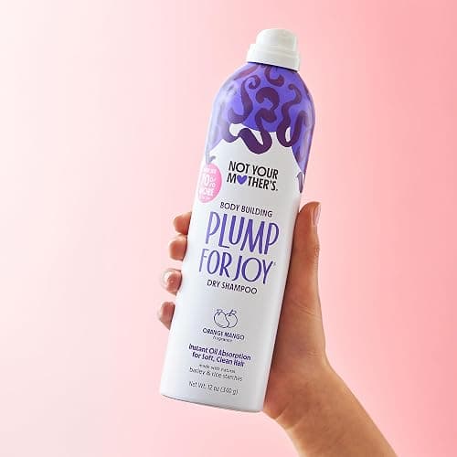 Not Your Mother's Value Size Plump for Joy Jumbo Dry Shampoo (2-Pack) - 12 oz Each - 70% More to Absorb Oil and Build Body - Orange Mango - For All Hair Types thumbnail 4