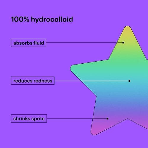 Starface Hydro-Star® Pimple Patches, Hydrocolloid, Clinically Proven Spot Shrinking in 6 Hours, Absorb Fluid, Reduce Redness, Vegan, Cruelty-Free Skincare (Holographic, 36 Count) thumbnail 6