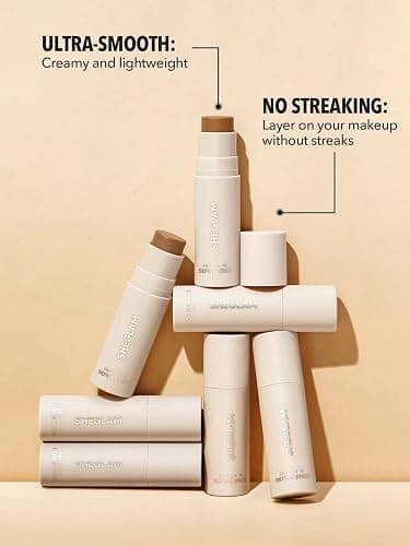 SHEGLAM Snatch 'n' Define Cream Contour Stick Long Lasting Highly Pigmented Sweat Proof Face Bronzer Makeup - Soft Tan thumbnail 4