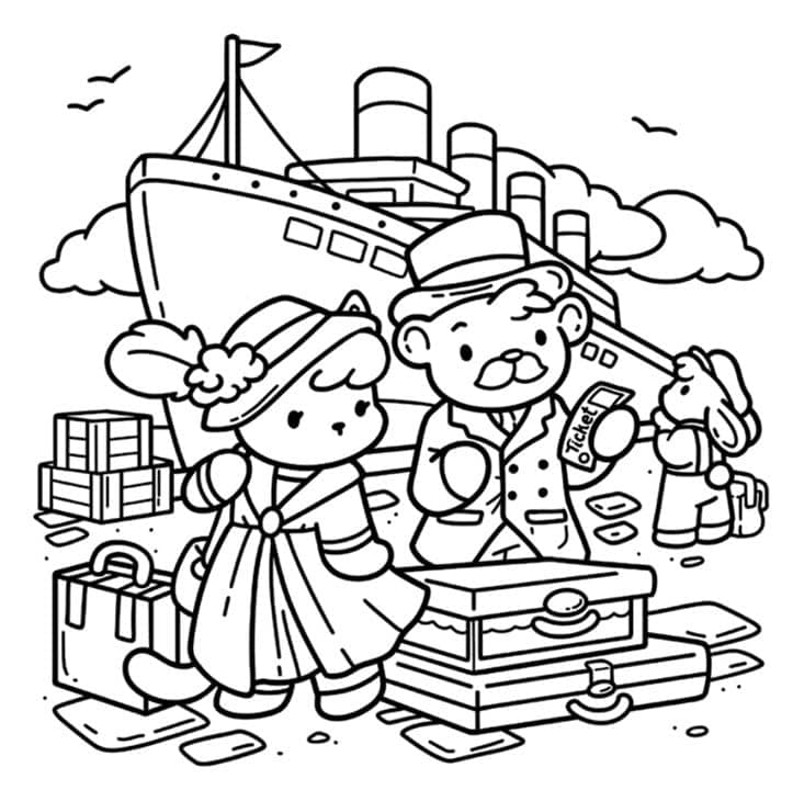 Cozy Europe: Cute Colouring Book thumbnail 5