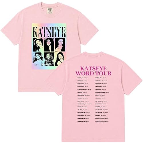 KATSEYE Shirt World Tour Vintage Tee, Kpop Fan Gift Heavyweight Cotton Graphic - Image 1