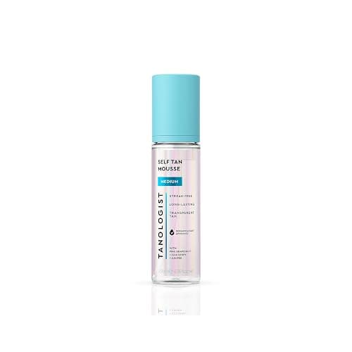 Tanologist Medium Self Tan Mousse, Self-Tanning Mousse, Streak-Free, Natural Glow, No Fake Tan Smell Or Orange Tone, Long Lasting, Clean Ingredients, Vegan, 6.76 fl. oz/200 ml Bottle - Image 1