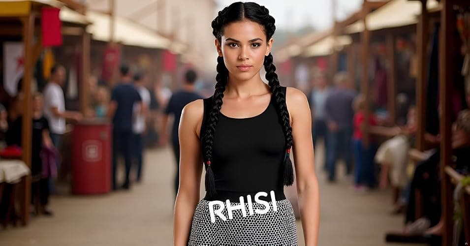 RHISI Handmade Aluminum Chainmail Skirt – Lightweight Anodized Metallic Skirt for Women – Rave, Festival, Costume & LARP Wear thumbnail 4