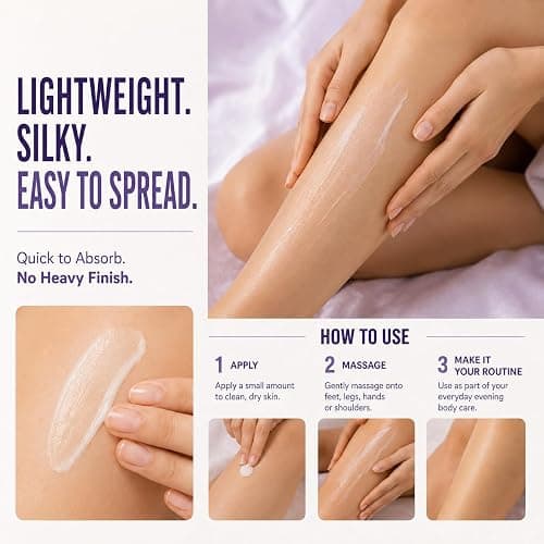 EMPURA Lavender Magnesium Lotion, Relaxing Gifts for Women, 4 Oz | Lavender & Chamomile Formula for Evening Massage, Legs & Feet – A Thoughtful Birthday Gift for Women thumbnail 6