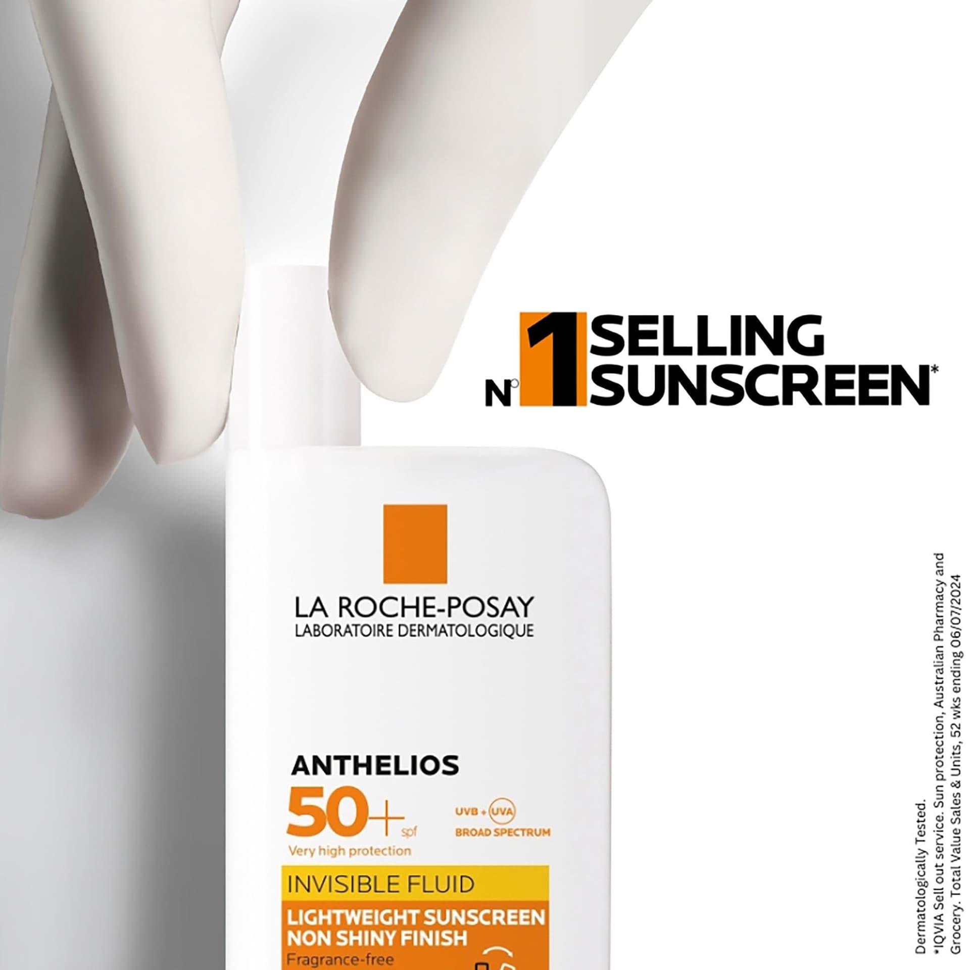 La Roche-Posay Sunscreen Lotion, Ultra-Light Fluid, Water Resistant, Invisible Fluid With SPF 50+, Non-Perfumed, Anthelios XL, 50ml thumbnail 4