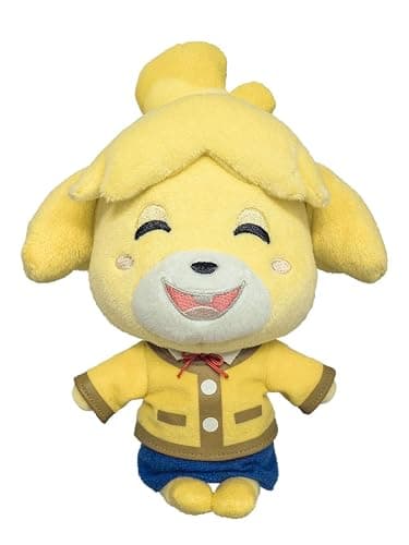 Sanei Boeki Animal Crossing All Star Collection Shizue Isabelle Canela (Sonrisa) (S) Plush Peluche 20.5cm - Image 1