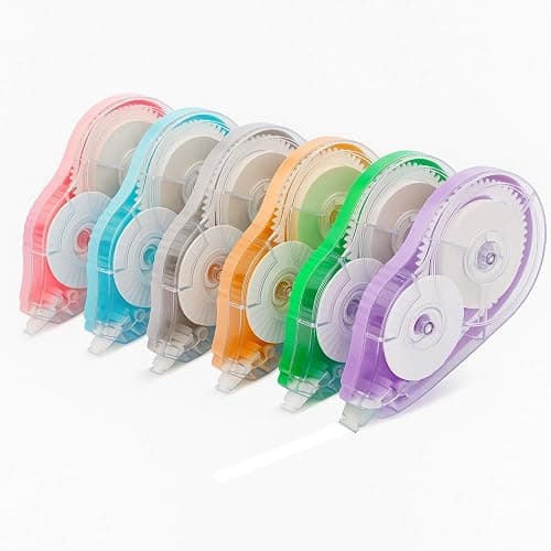Aipker Correction Tape, Extra-Long 30 m (98 ft) Each – 590 ft Total, Easy-to-Use White Out Tapes Dispensers, High Capacity White Out Correct Tapes for School, Office or Home Use - 6 Pack thumbnail 8