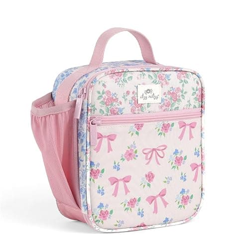 Itzy Ritzy Toddler Lunch Box - Kids Lunch Bag is Insulated and Includes Water Bottle Holder Plus 2 Pockets - Durable, Easy to Clean Lunch Box Toddler Bag (Ribbons & Roses) - Image 1