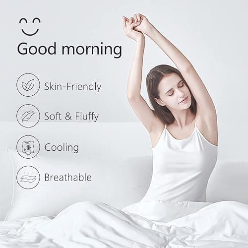 TEXARTIST Premium 2100 Series Full Comforter All Season Breathable White Comforter Soft 4D Spiral Fiber Quilted Down Alternative Duvet with Corner Tabs Luxury Hotel Style (82"x86") thumbnail 3