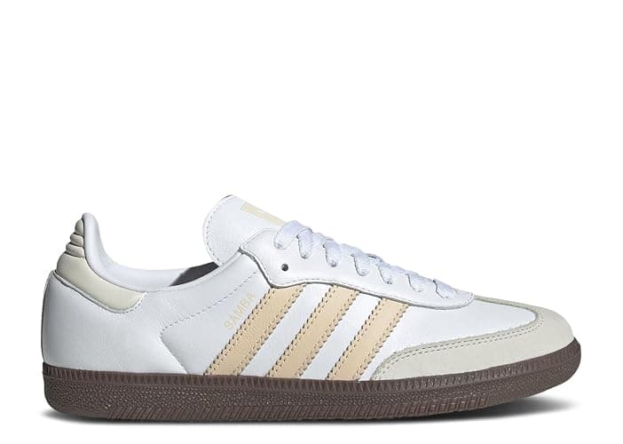 adidas Samba OG Women's Shoes, Cloud White/Sand Strata/Off White, Size 7 - Image 1