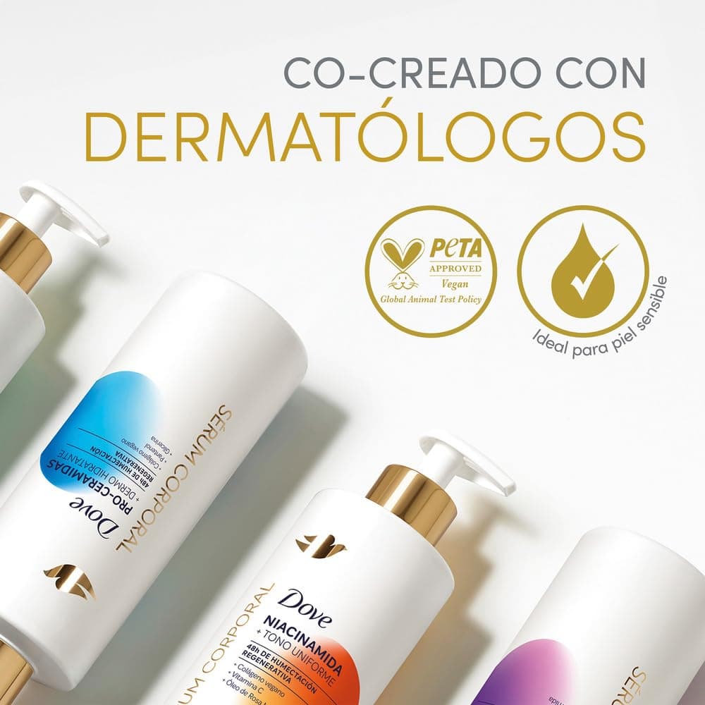 Dove Kit Niacinamida Vs Manchas, Sérum Corporal Tono Uniforme con Niacinamida que reduce las manchas oscuras y humecta profundamente* 400 ml + Sérum Corporal Concentrado Para Estrías, Cicatrices, Manchas y Elasticidad, 100 ml thumbnail 6
