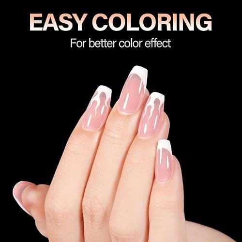 AILLSA Short Coffin Nails Clear Full Cover Nail Tips Medium Gel Fake Nails Tips for DIY Press on Nail Extension, 216PCS 12 Sizes False Acrylic Preshaped Gelly Soft Nail Tip for Women thumbnail 2