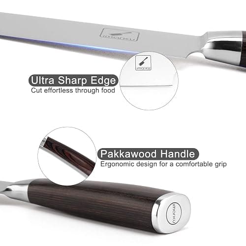 imarku Japanese Chef Knife - Sharp Kitchen Knife 8 Inch Chef's Knives HC Steel Paring Knife, Gifts for Men and Women, Christmas Gifts for Mom or Dad, Kitchen Gadgets with Gift Box, Gyutou Knives thumbnail 5