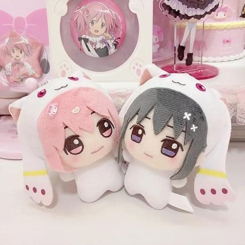 YLEAFUN Anime Plush Kaname Madoka Figure Soft Stuffed Throw Pendent Figurine Cute Bags Charm Keychain Gifts 10cm thumbnail 5