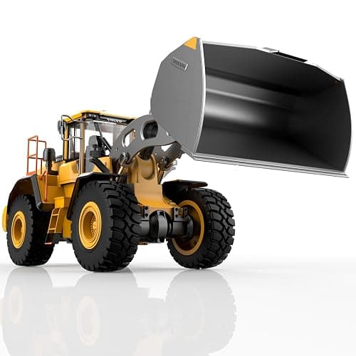 DOUBLE E Hobby Volvo L260H Remote Control Wheel Loader - 1:16 Alloy 4WD RC Construction Toy with 780ML Screw-Drive Bucket & Simulation Sound/Lights thumbnail 3