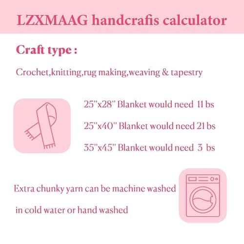 Chunky Yarn for Hand Knitting and Blankets – Super Soft Jumbo Chenille Yarn Pack for Crocheting, Bulky DIY Projects, 8 Skeins(Pink) thumbnail 9